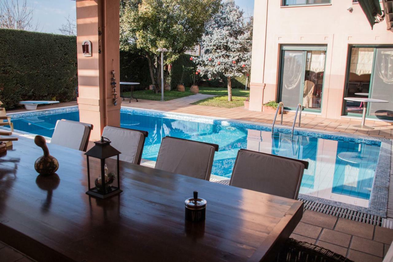 4-Seasons Pool Villa Near Meteora Tríkala Exterior foto